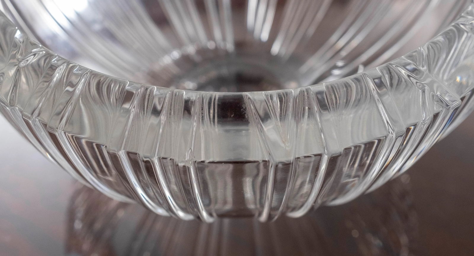 1960s Tiffany & Co Modern Style Cut Crystal Bowl - 4