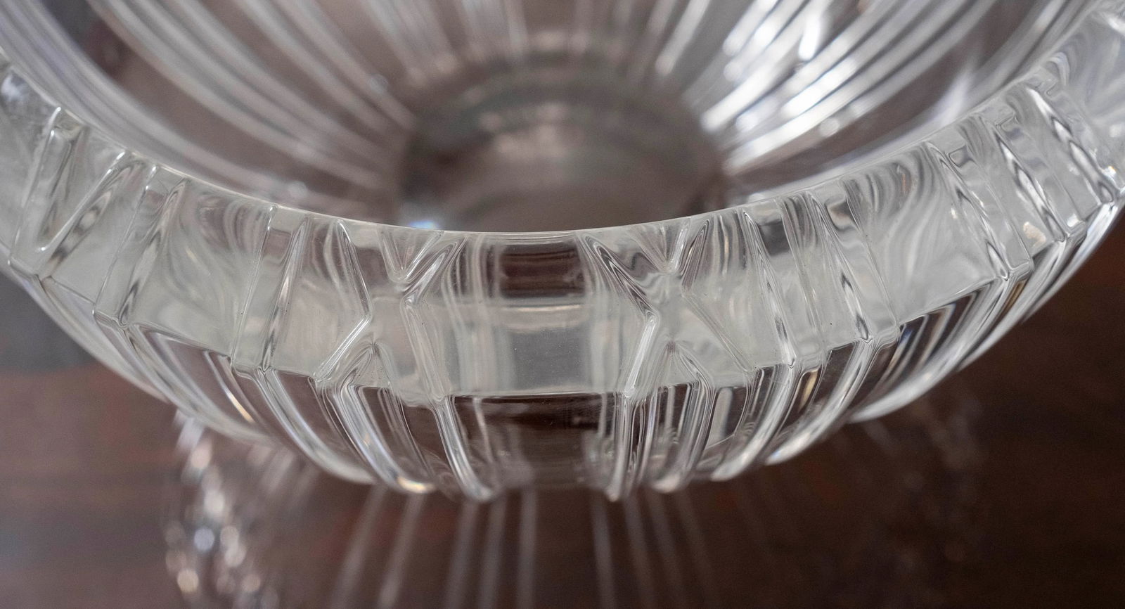 1960s Tiffany & Co Modern Style Cut Crystal Bowl - 9