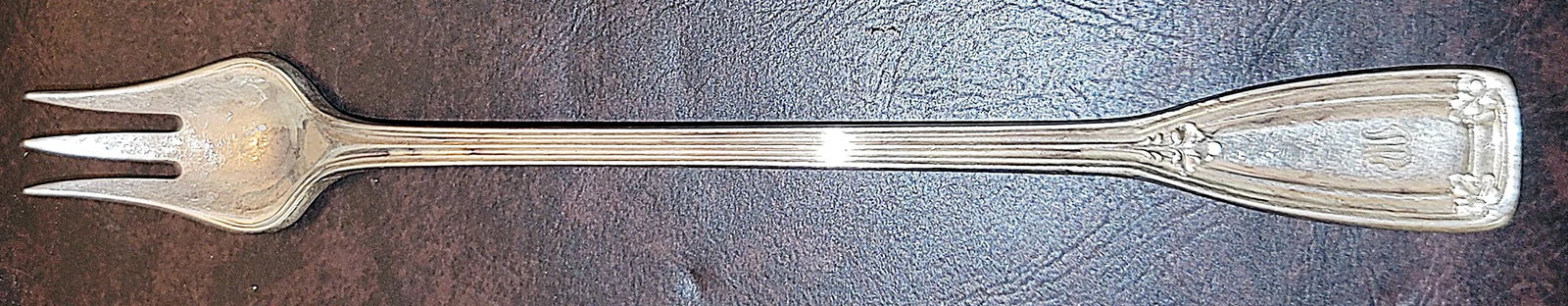 1940s Tiffany St Dunstan Style Sterling Silver Olive Fork Spork - 2