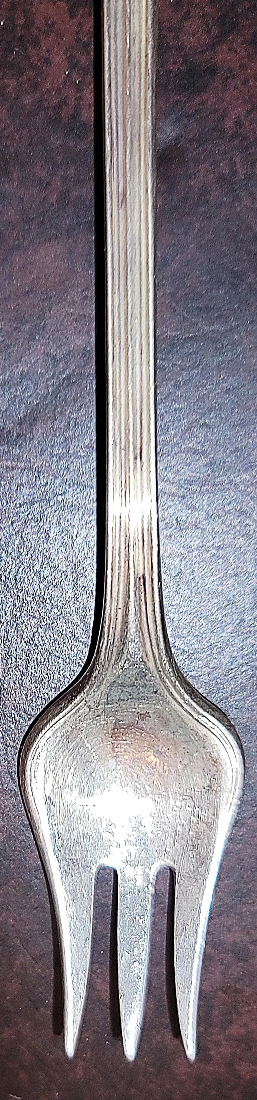 1940s Tiffany St Dunstan Style Sterling Silver Olive Fork Spork - 3
