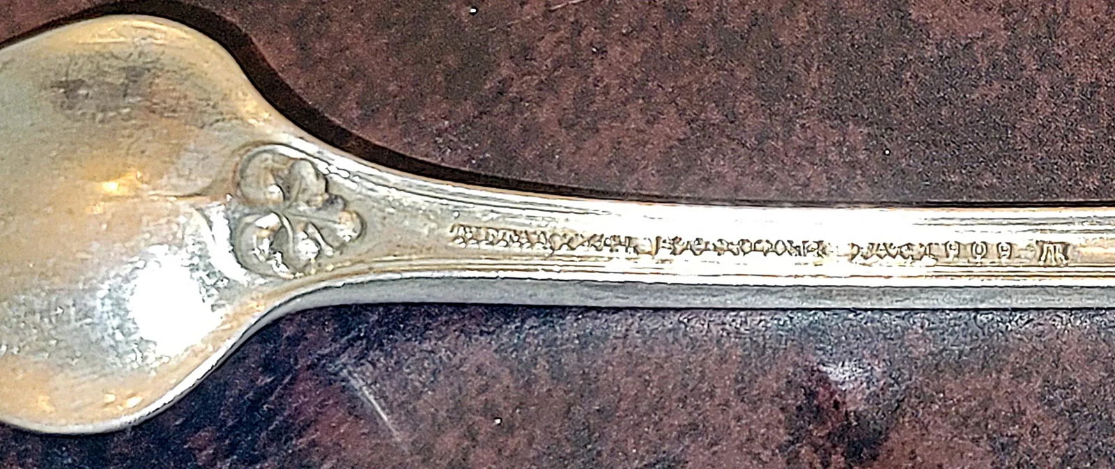 1940s Tiffany St Dunstan Style Sterling Silver Olive Fork Spork - 5