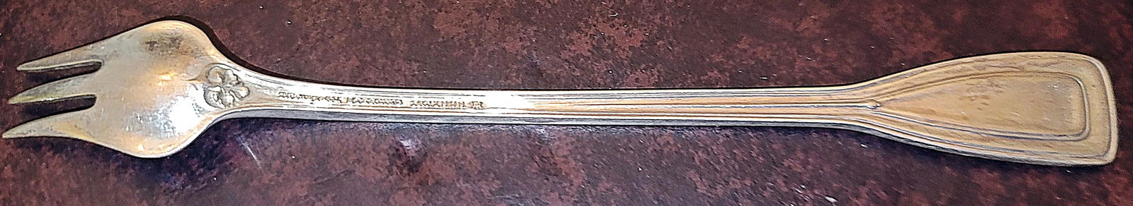 1940s Tiffany St Dunstan Style Sterling Silver Olive Fork Spork - 6