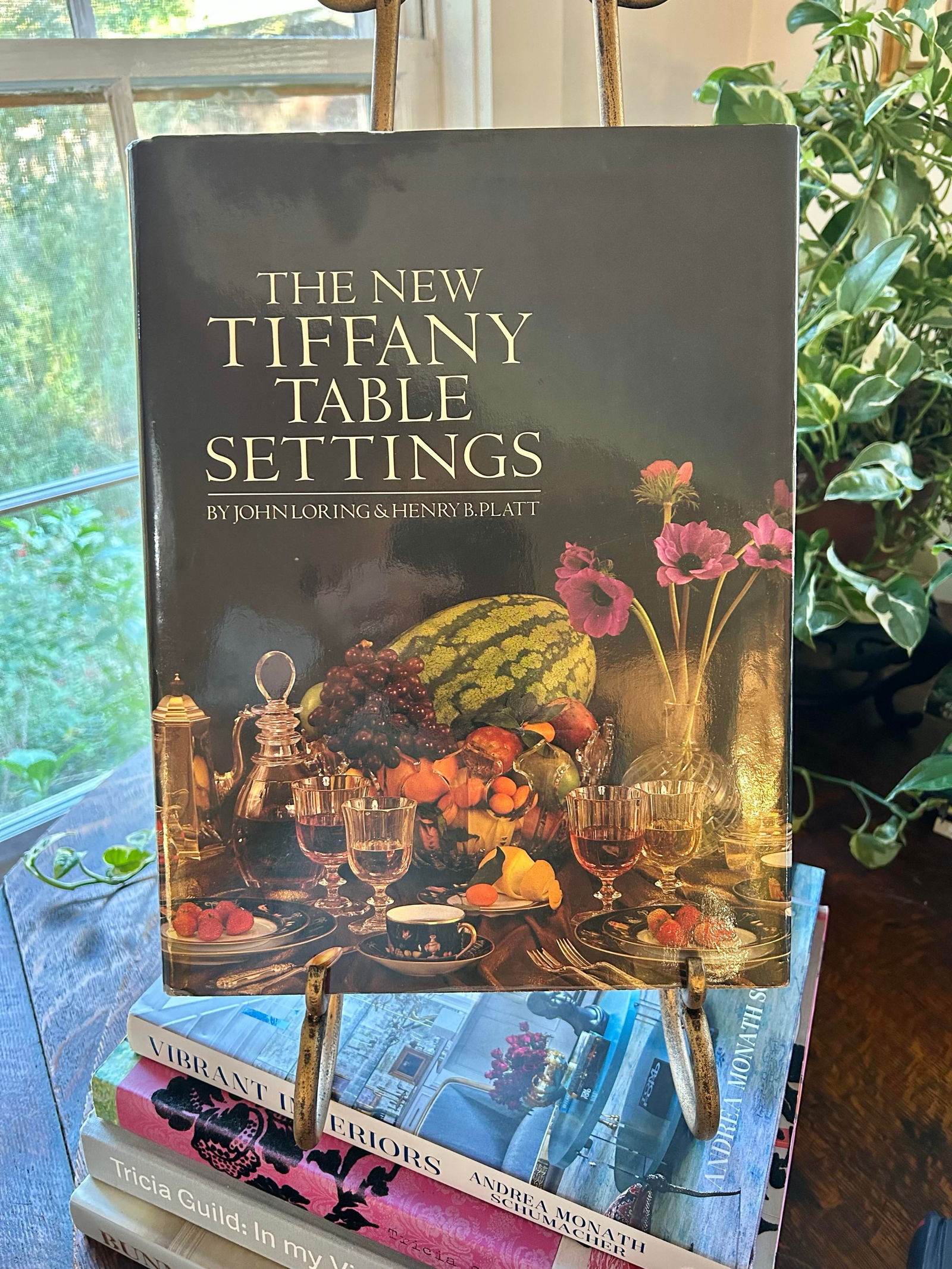 1981 "The New Tiffany Table Settings" Hardcover Book by Loring and Platt - 2