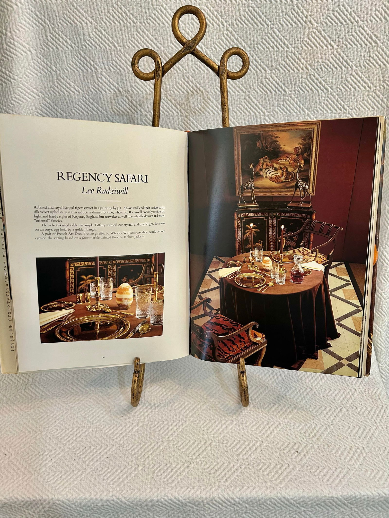 1981 "The New Tiffany Table Settings" Hardcover Book by Loring and Platt - 4