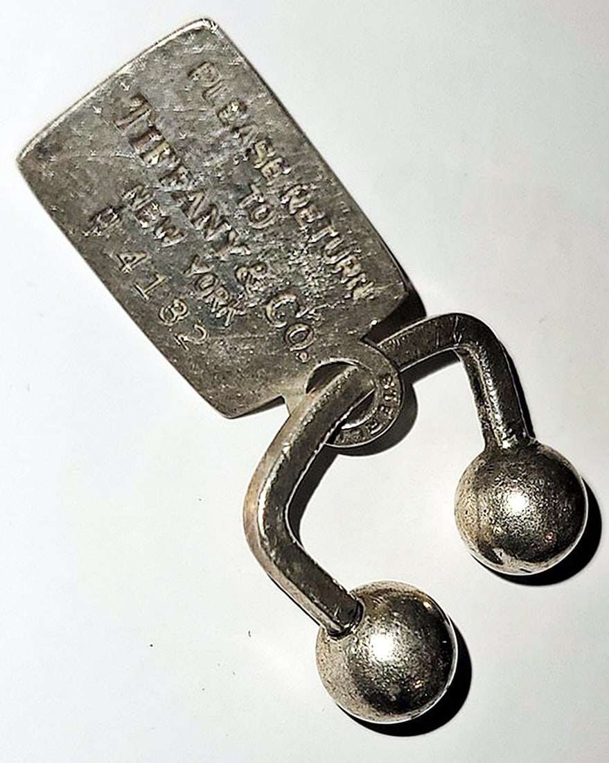 1970s Tiffany & Co. Sterling Silver Key Holder Fob - 4