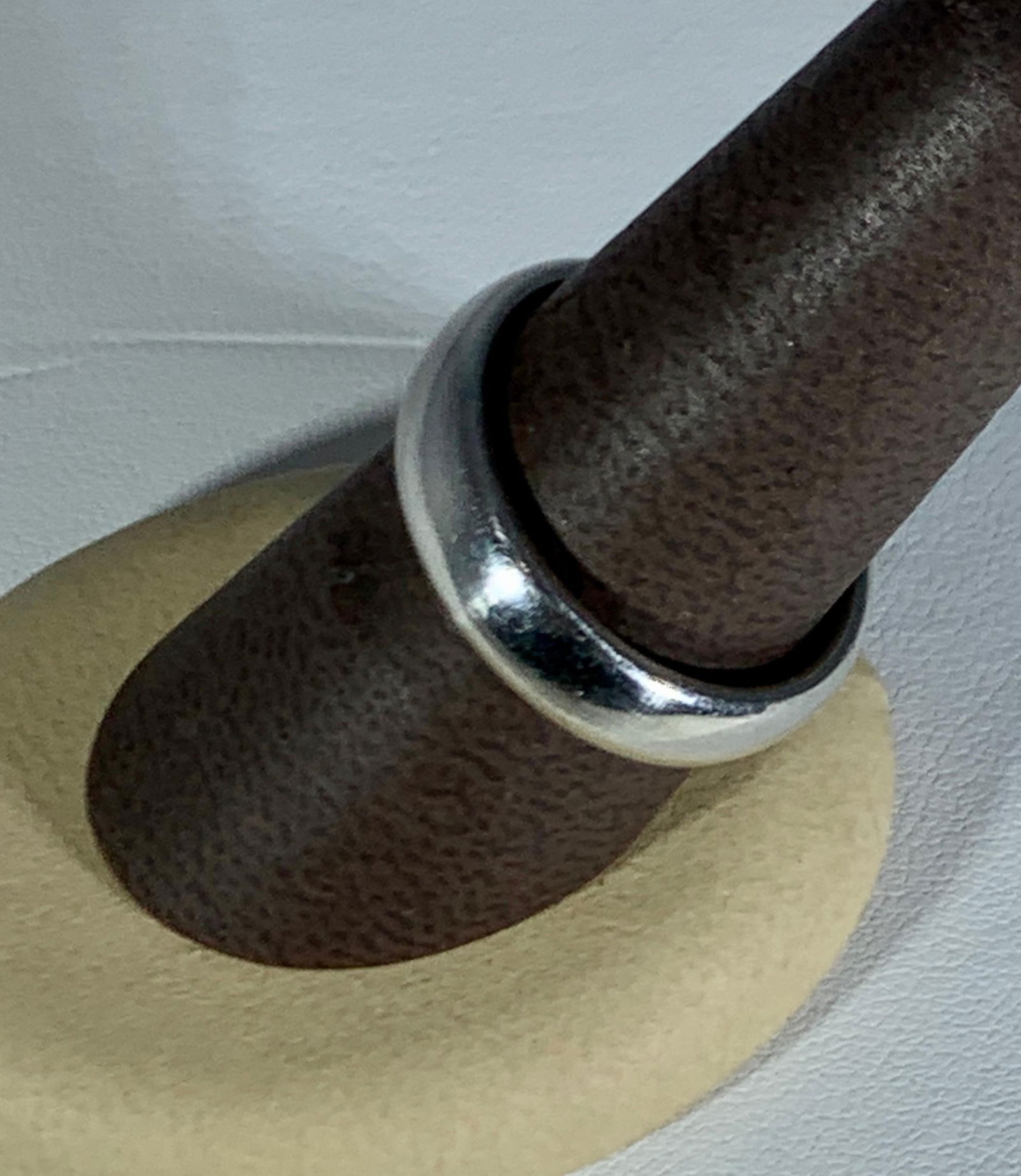 Tiffany & Co. Signed Platinum Wide Plain Wedding Band Ring 15 Grams, Estate - 10