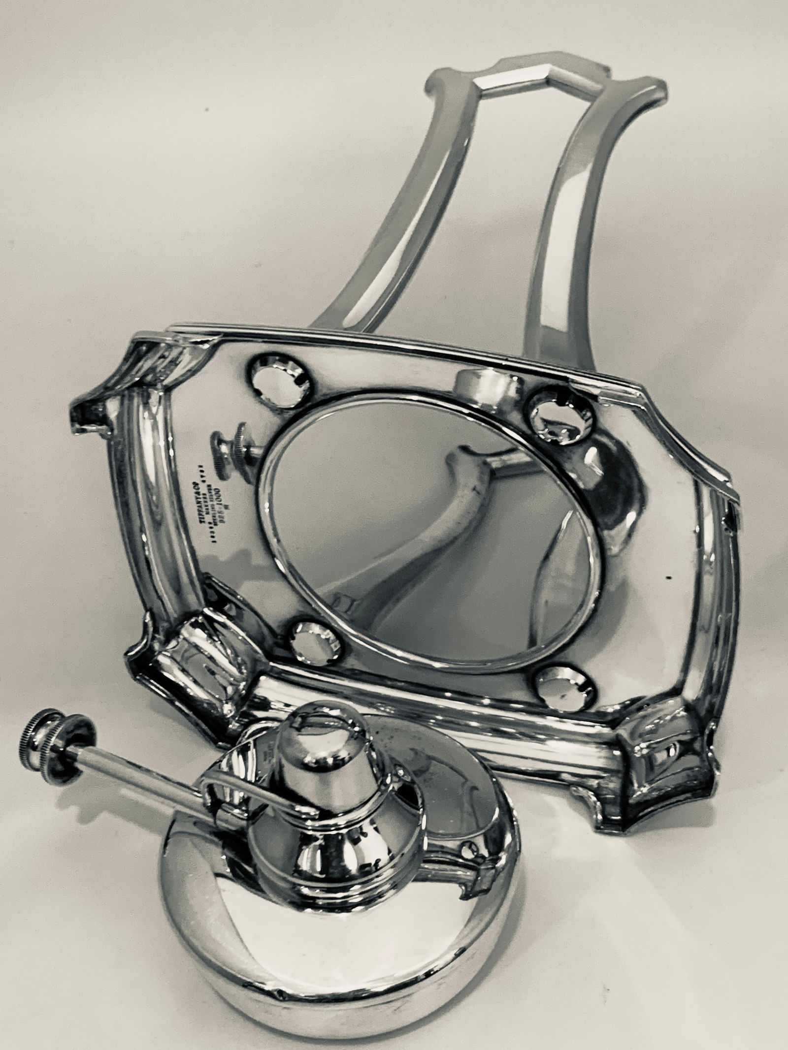 Mid 20th Century Six-Piece Tiffany & Co. Sterling Silver Kettle on Cradle W Serving Tray 7.3 Kg - 8