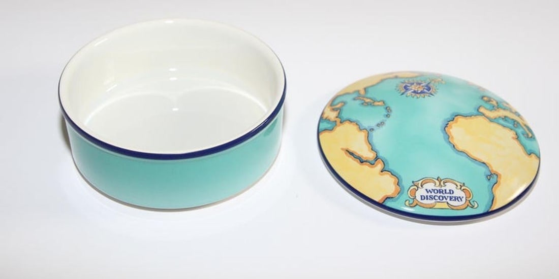 Tiffany & Co. Porcelain Lidded Box Designed for Tauck World France - 12