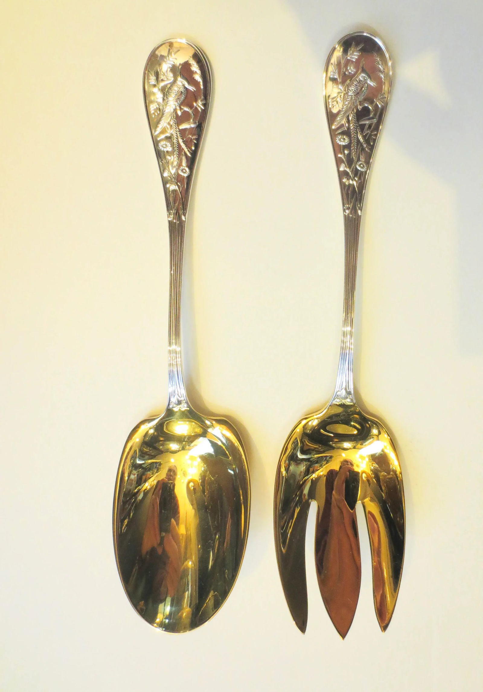 1980s Tiffany & Co. Sterling Salad Utensil Set - 2 Pieces - 8