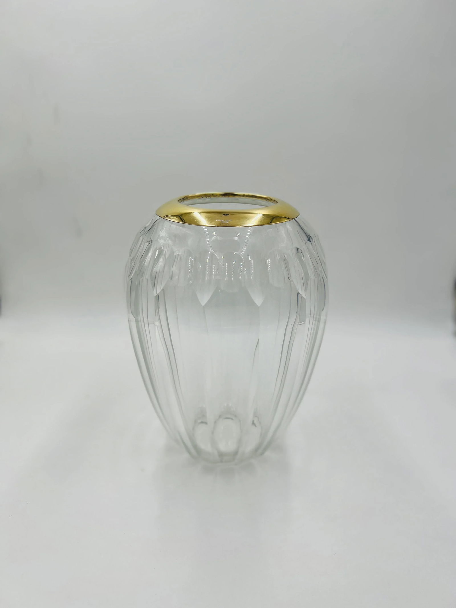 Tiffany & Company Vermeil Sterling Silver, Cut Crystal Centerpiece Vase - 2