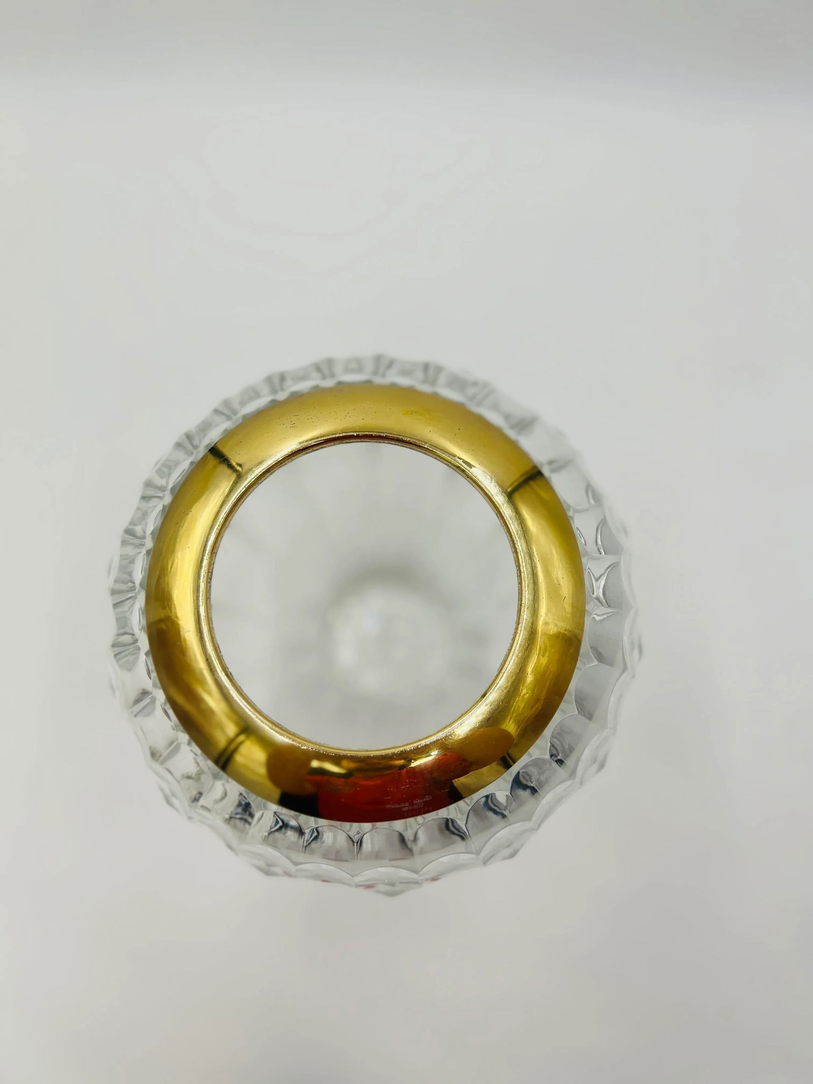 Tiffany & Company Vermeil Sterling Silver, Cut Crystal Centerpiece Vase - 8