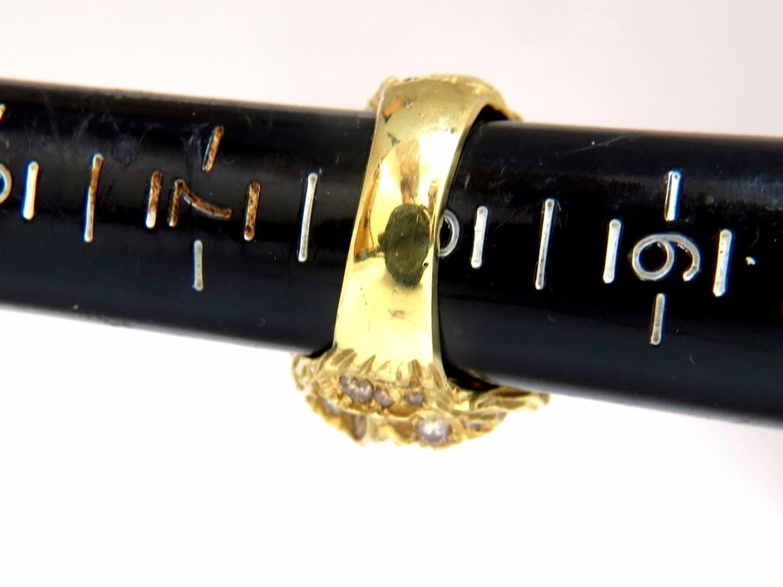 12.25ct natural opal diamonds ring 18kt Nugget Deco+ - 7