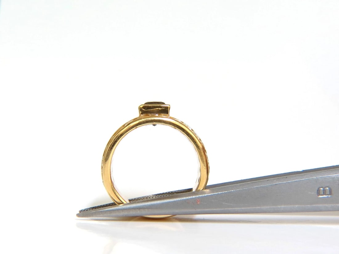 3.21CT NATURAL FANCY VIVID BROWN DIAMOND RING 14KT+ - 6