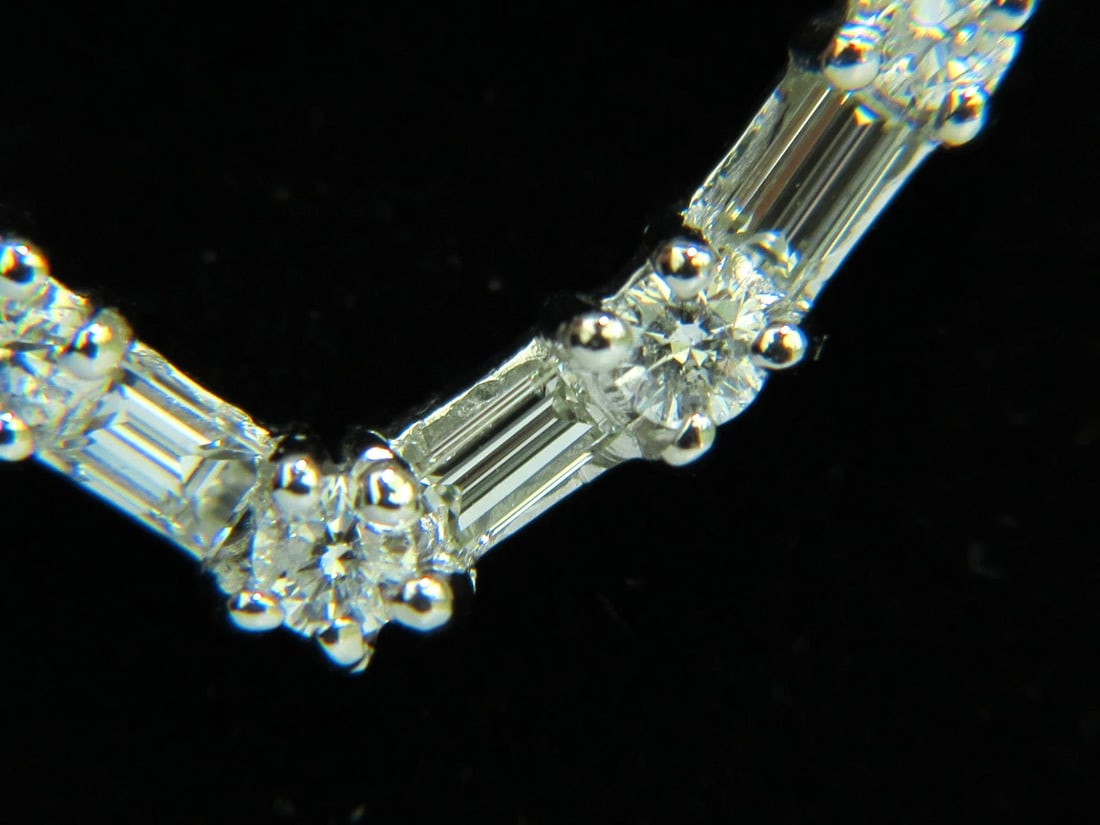 1.10CT DIAMONDS HEART PENDANT 14kt G VS 19'' 20X18MM +** - 4