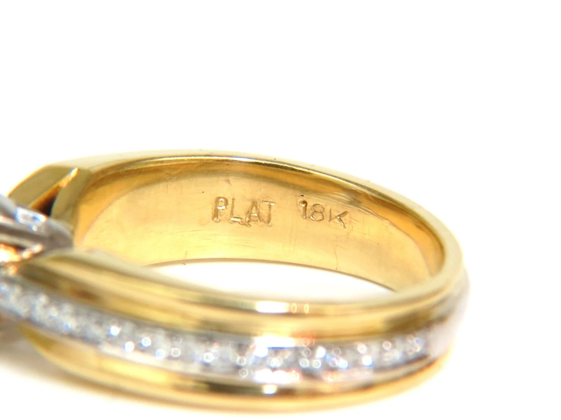 GIA CERTIFIED 1.26CT J/SI ROUND BRILLIANT DIAMOND BEAD SET PLATINUM 18KT RING** - 6