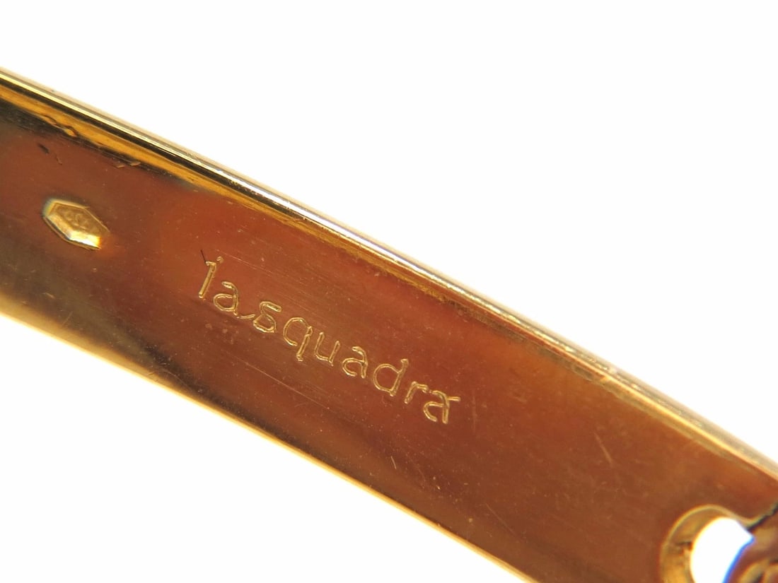 designer bangle bracelet 18kt 1.50ct. natural diamonds two toned mod** - 8