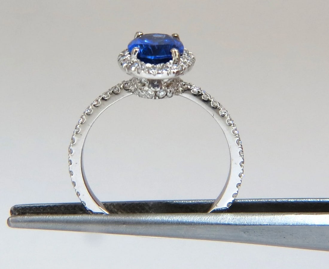 3.07ct Natural Tanzanite Diamond ring + Insert Jacket Ring 14kt gold - 8