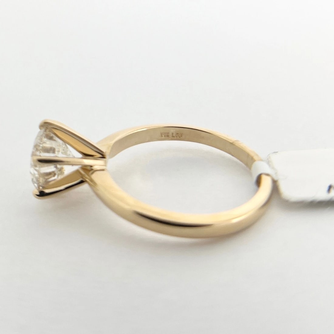 GIA Round Solitaire Diamond 6-Prong Engagement Ring 14K Yellow Gold, 2.00 CT - 11