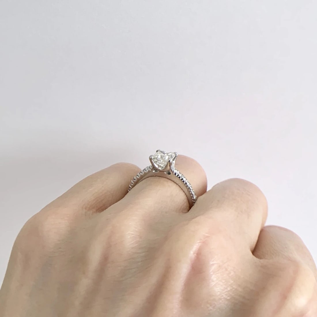 Princess Cut Diamond Platinum Engagement Ring 1.27 CTW, 4.30 Grams - 5