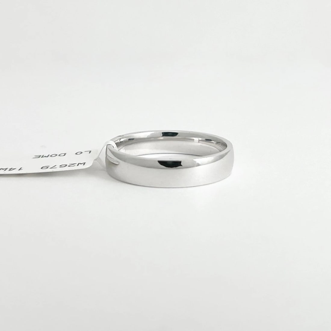 Men's Classic Comfort Fit Wedding Band Ring 14K White Gold, Size 9, 4.5 mm - 6