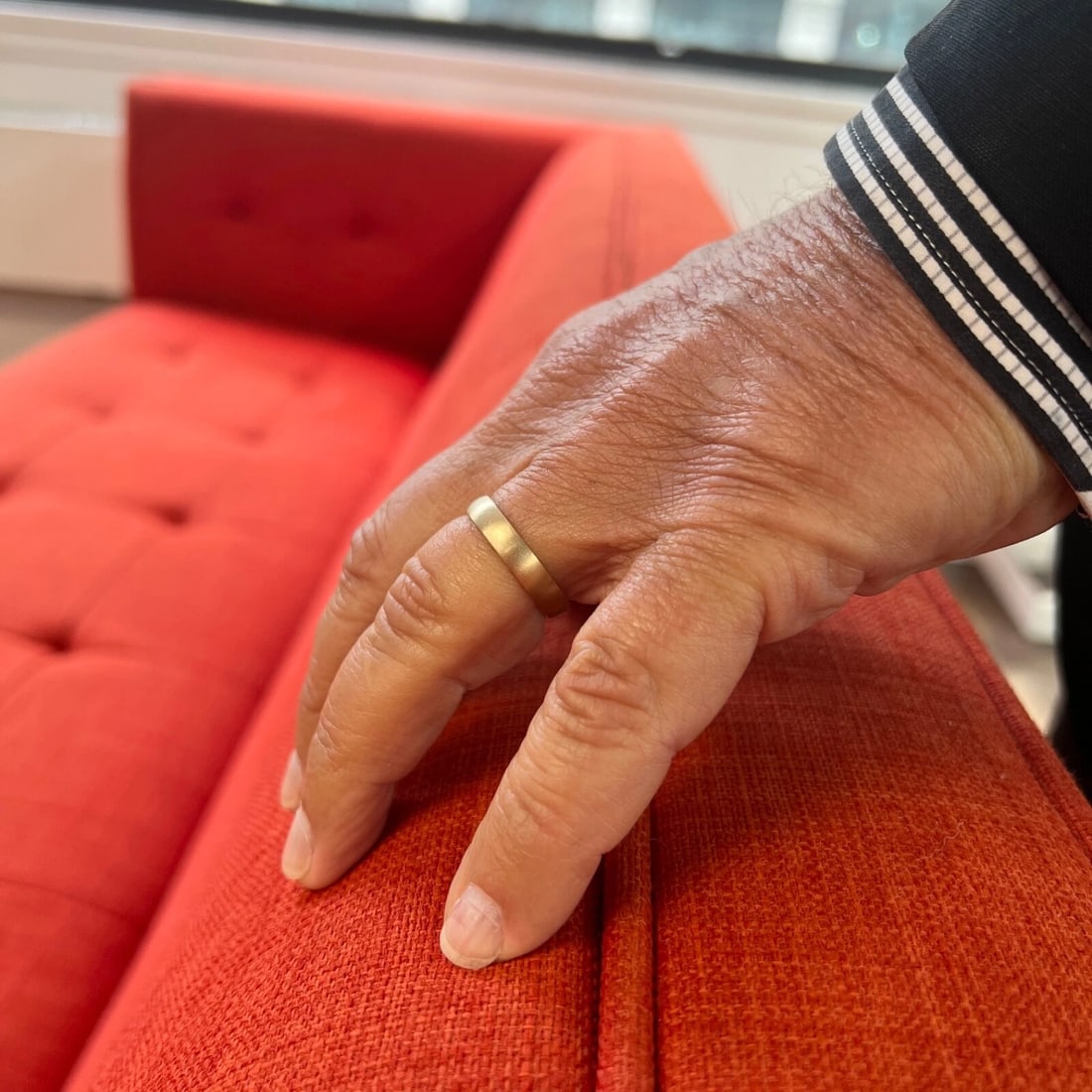 Men's Satin Comfort Fit Wedding Band Ring 14K Yellow Gold, Size 10.5, 4.5 mm - 4