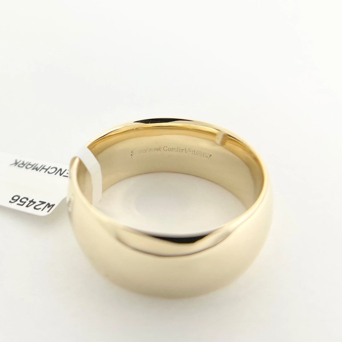 Men's Wide Comfort Fit Wedding Band Ring 14K Yellow Gold, Size 11.25, 9.6 mm - 7