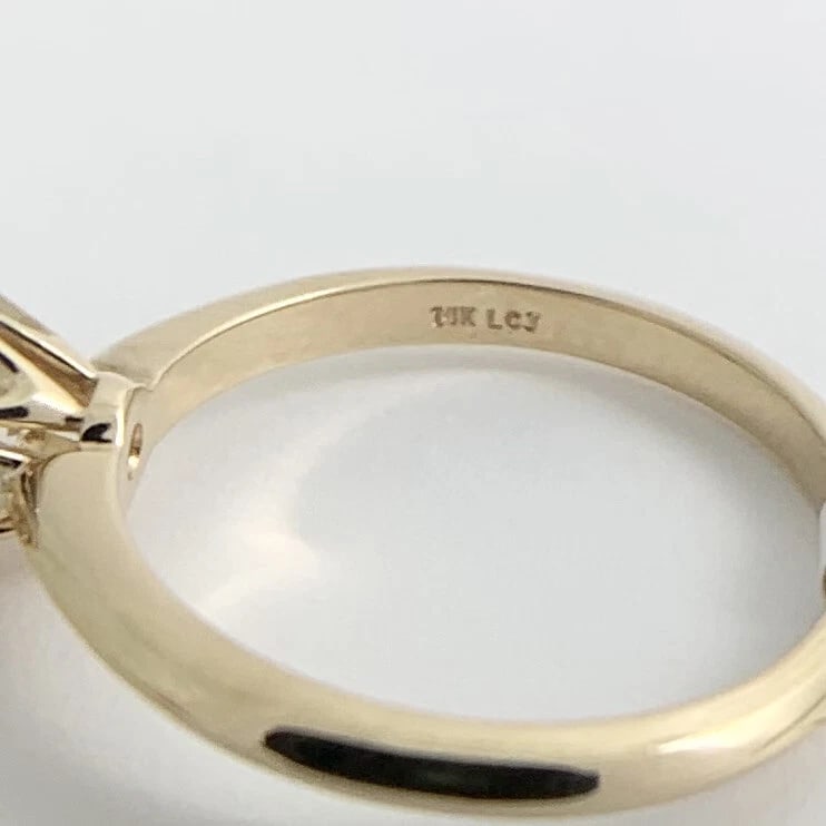 6-Prong Round Solitaire Diamond Engagement Ring 14K Yellow Gold 1.54 CT - 10