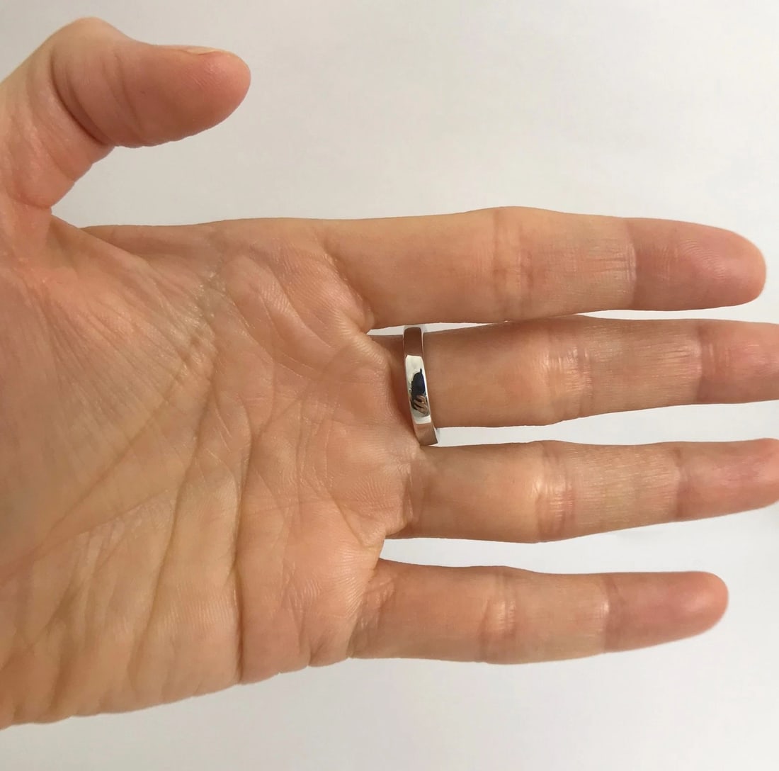 Diamond Channel-Set Wedding Band Ring 14K White Gold, .22 CTW, 3.4 mm, 4.35 Gram - 6