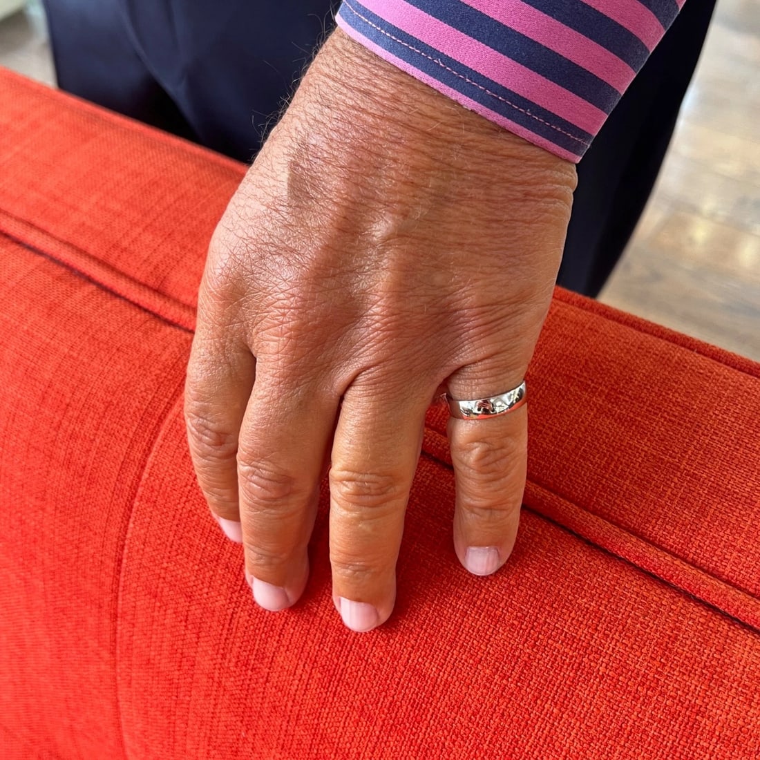 Men's Classic Comfort Fit Wedding Band Ring 14K White Gold, Size 9, 5 mm - 2