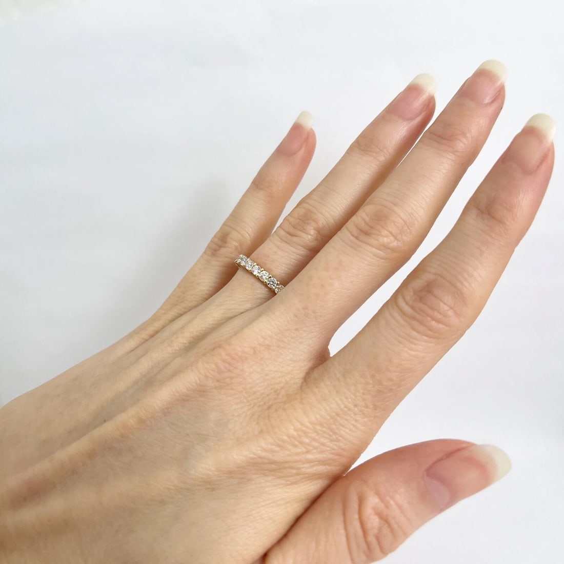 Round Diamond Wedding Band Anniversary Ring 14K Yellow Gold, .90 CTW - 5