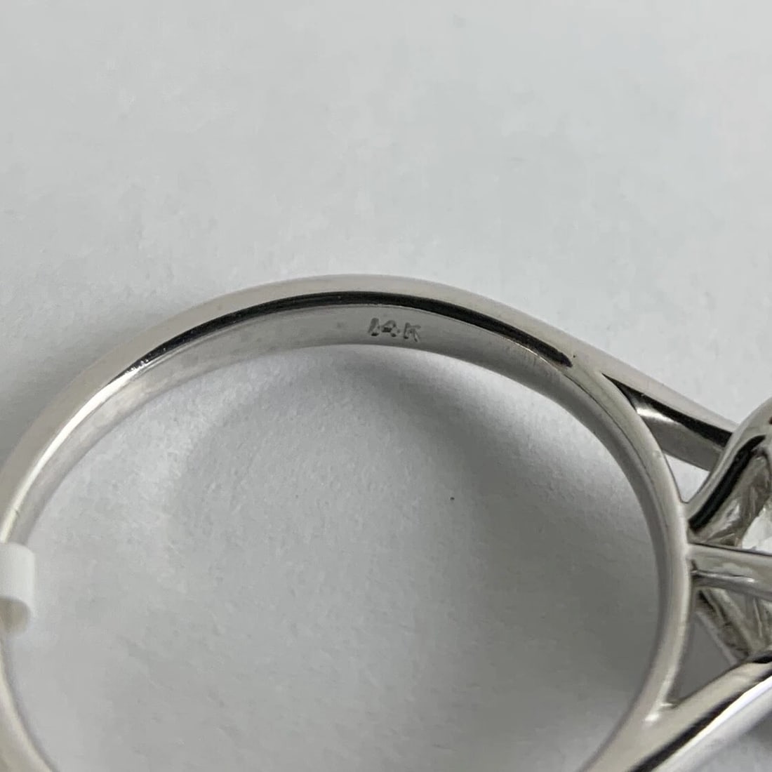 Round Solitaire Diamond Engagement Ring 14K White Gold, 2.01 CT, 3.06 Grams - 12