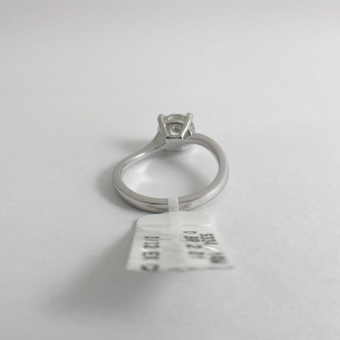 Round Solitaire Diamond Engagement Ring 14K White Gold, 2.01 CT, 3.60 Grams - 10