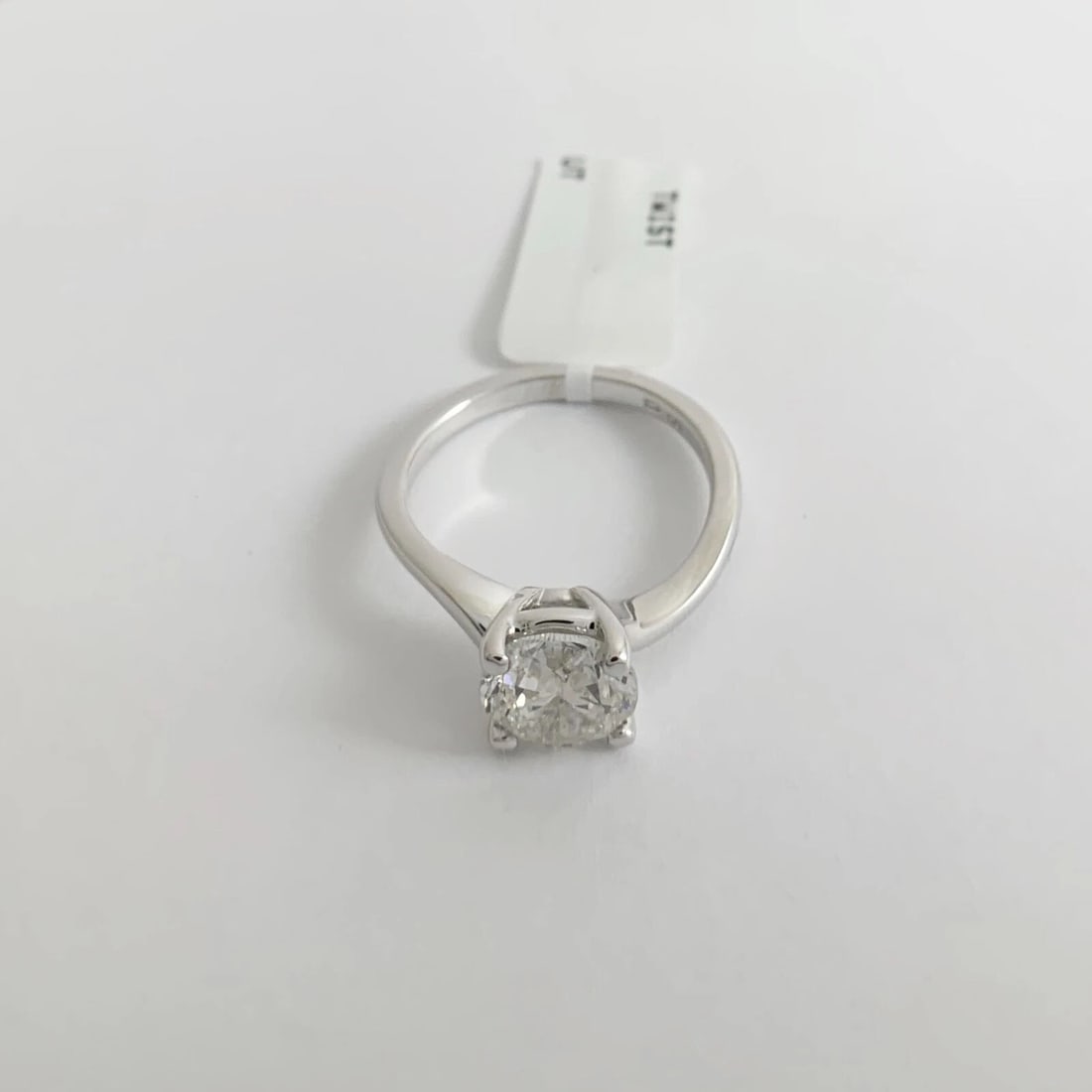 Round Solitaire Diamond Engagement Ring 14K White Gold, 2.01 CT, 3.60 Grams - 7