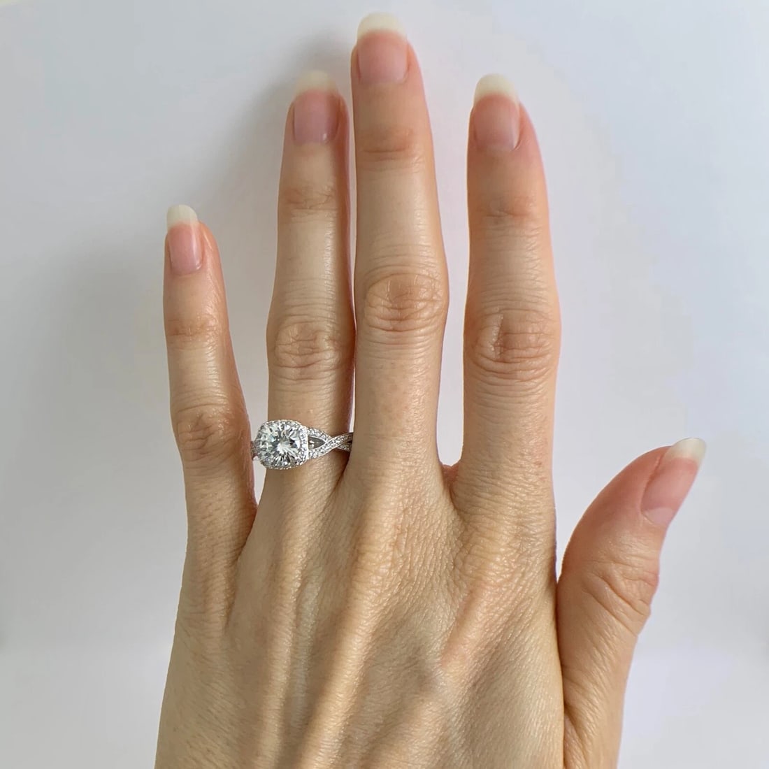 Tacori GIA Round Cushion Halo Diamond Engagement Ring 18K White Gold 1.98 CTW - 2