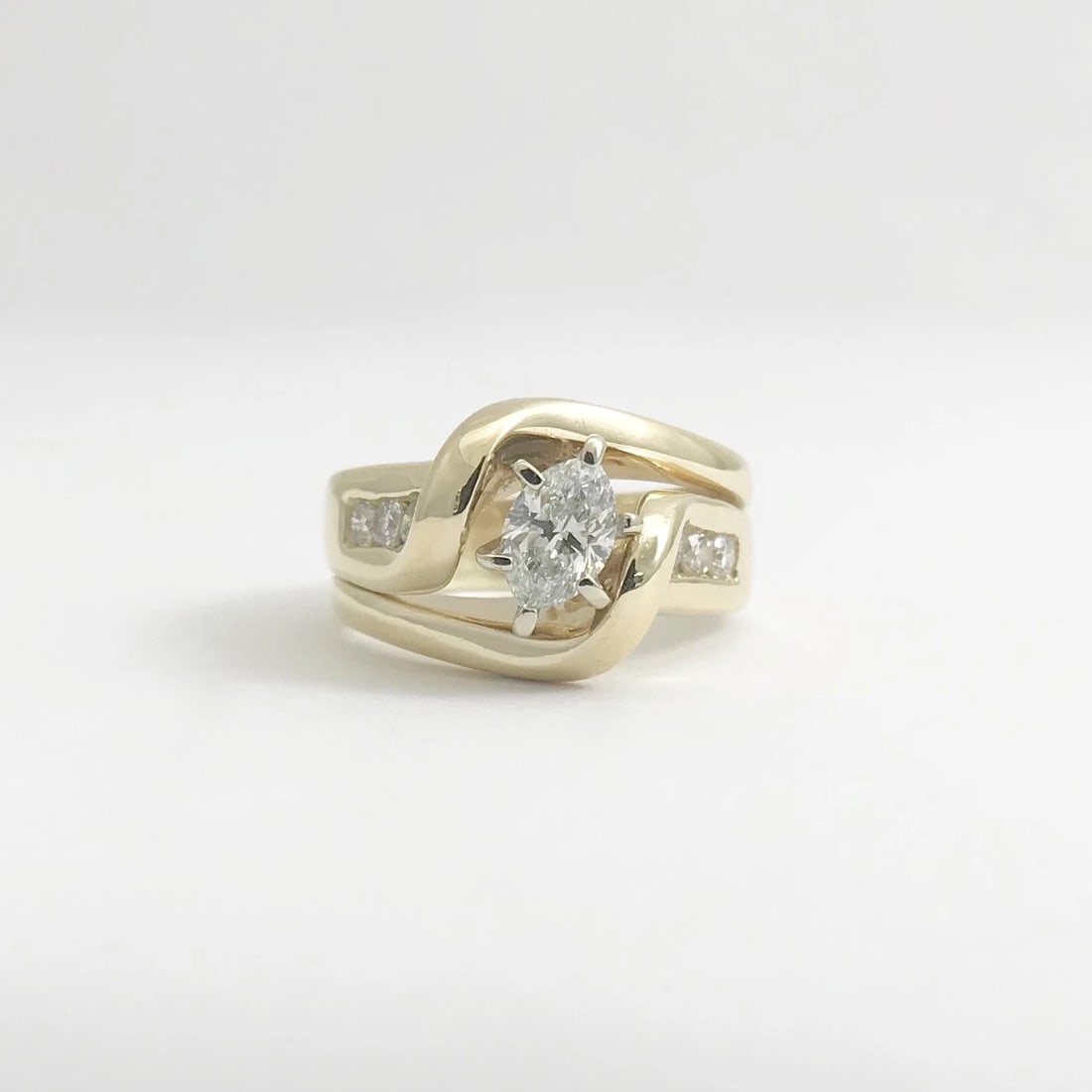 Marquise Diamond Engagement Ring in 14K Yellow Gold, .40 CTW, 6.31 Grams - 6