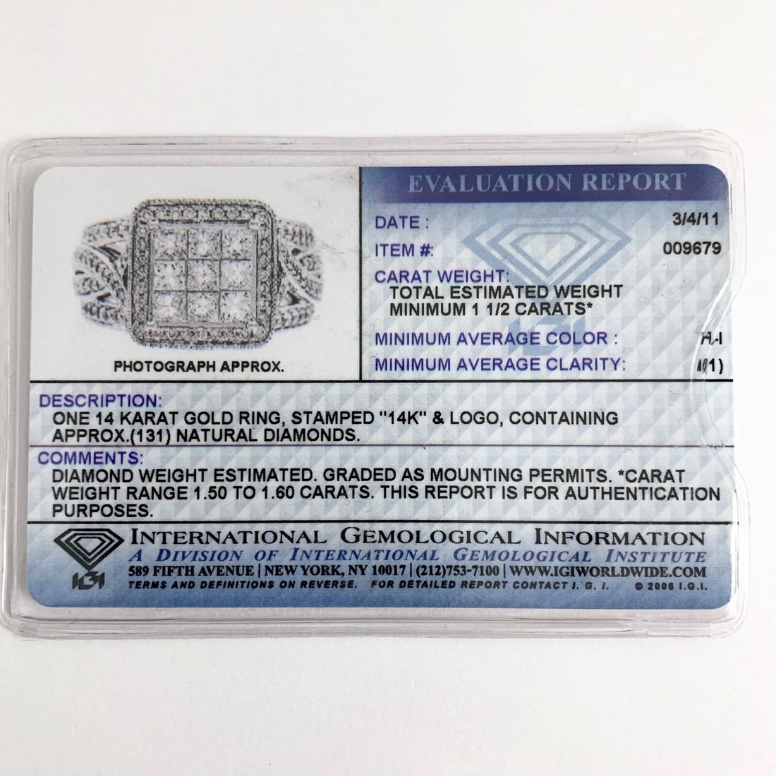 Princess Cut Invisible Set Diamond Halo Engagement Ring 14K White Gold, 1.15 CTW - 10