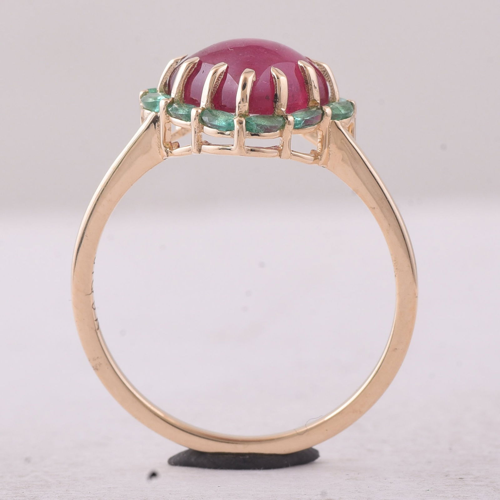 2.65 Ct Heart Tourmaline 9K Gold Ring - 4