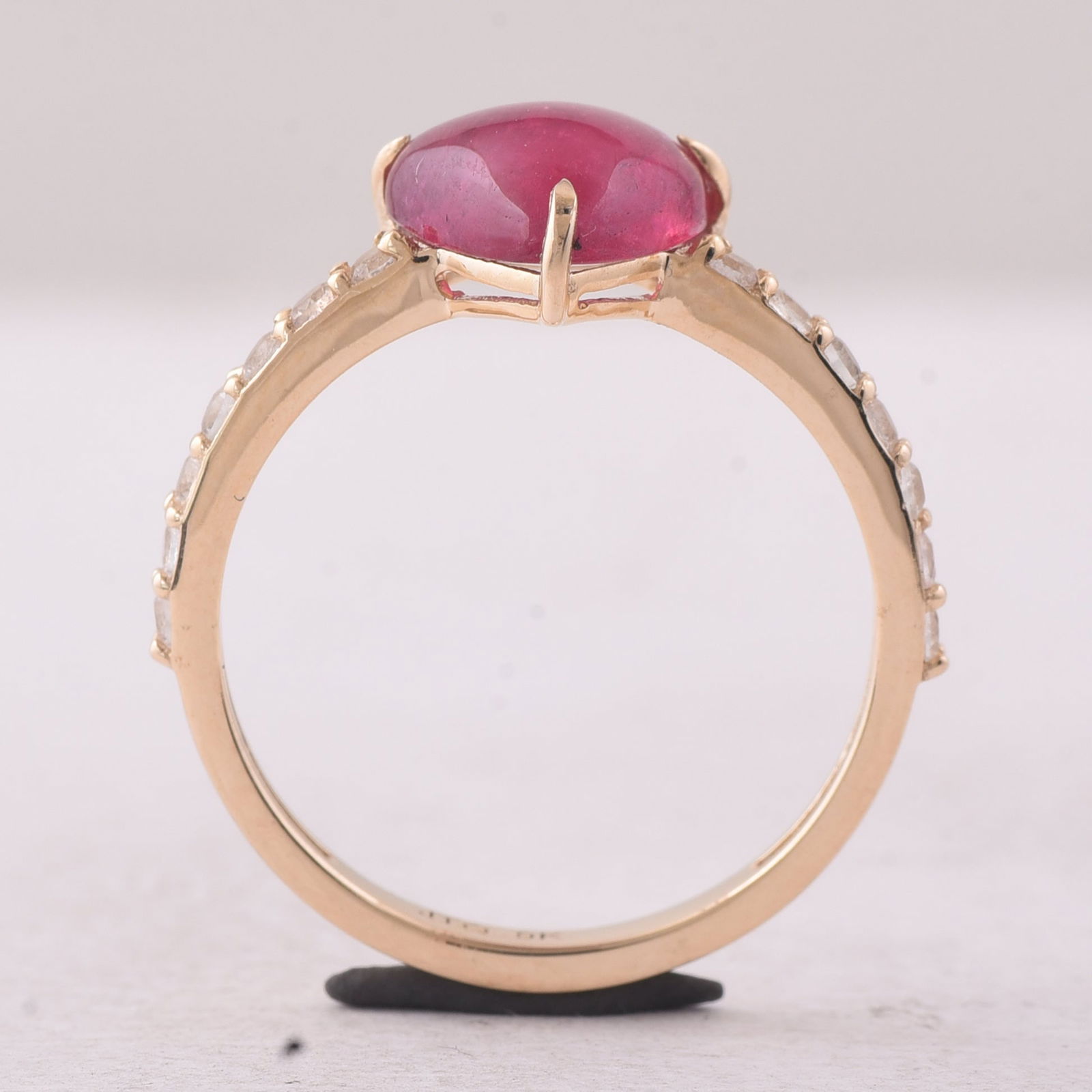 2.59 Ct Heart Tourmaline 9K Gold Ring - 3