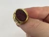 Vintage Kieselstein-Cord 18k Gold Carved Carnelian Intaglio Signet Ring - 8