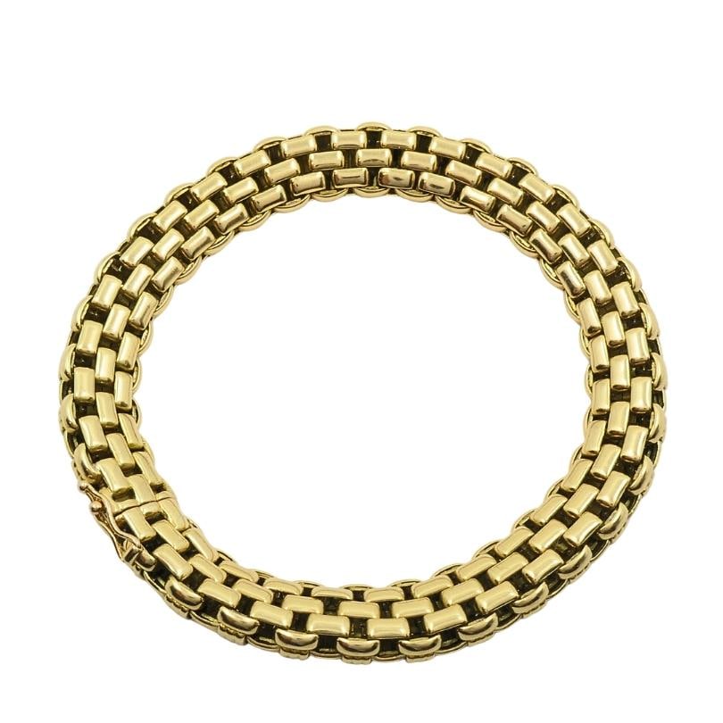 Vintage Cartier Paris 18k Gold Retro Grid Link Bracelet, 1950s-1970s - 14