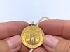 Vintage 10k Gold Chain 18k Coin Pendant Necklace - 18