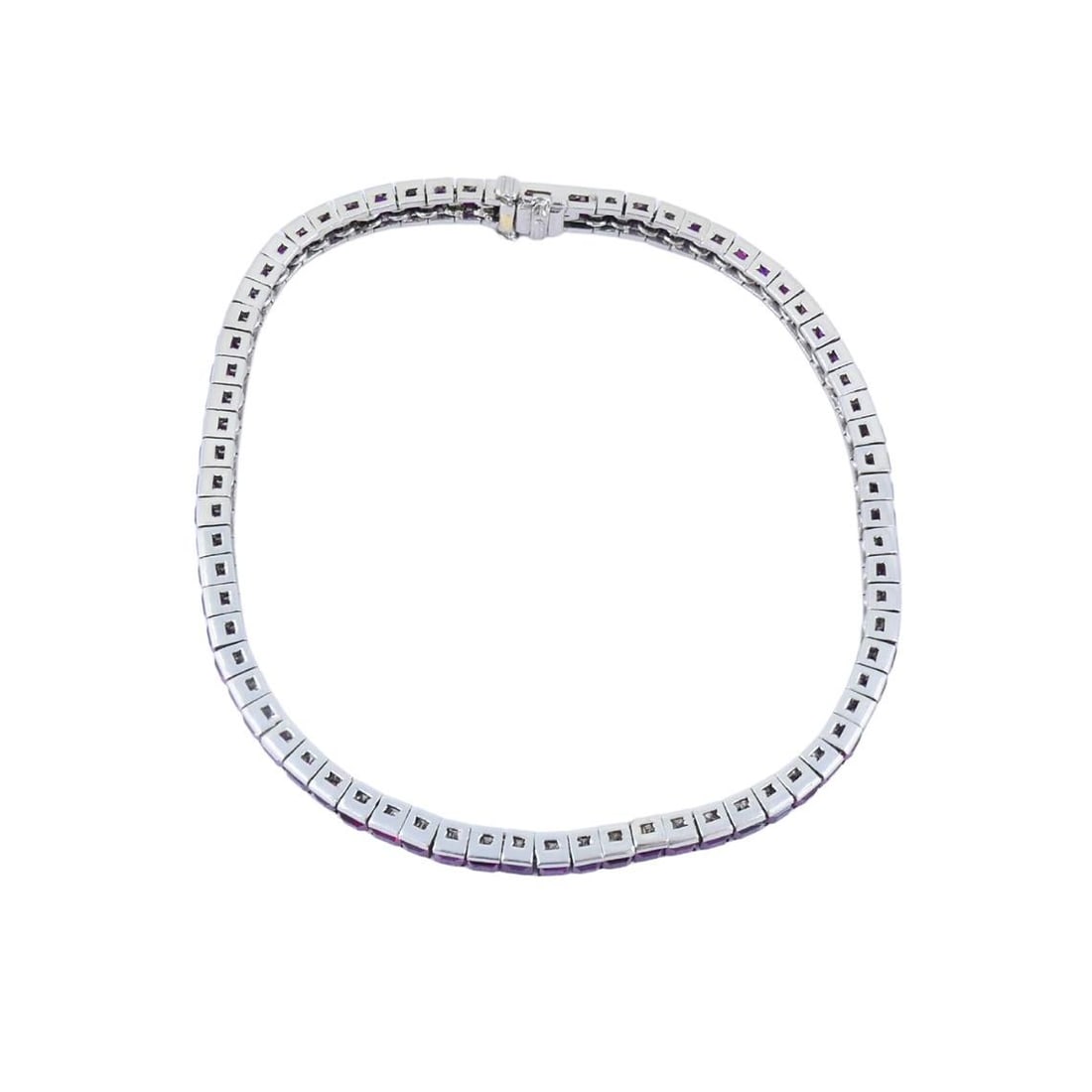 Art Deco Ruby Tennis Bracelet Platinum - 10