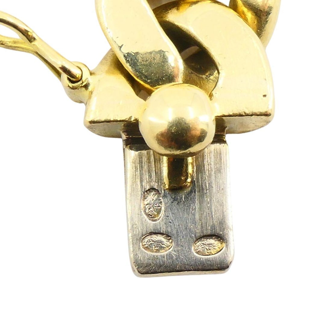 Vintage Bvlgari 18k Gold Monete Bronze Ancient Coin Curblink Bulgari Bracelet - 15