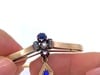 Victorian 14k Gold Gemstone Bangle Bracelet - 8