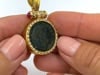 Ancient Coin 18k Gold Diamond Ruby Pendant - 8