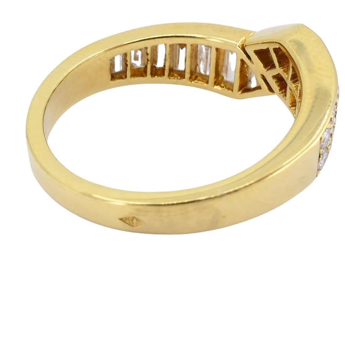 Van Cleef & Arpels 18K Gold Diamond Bypass Ring - 4