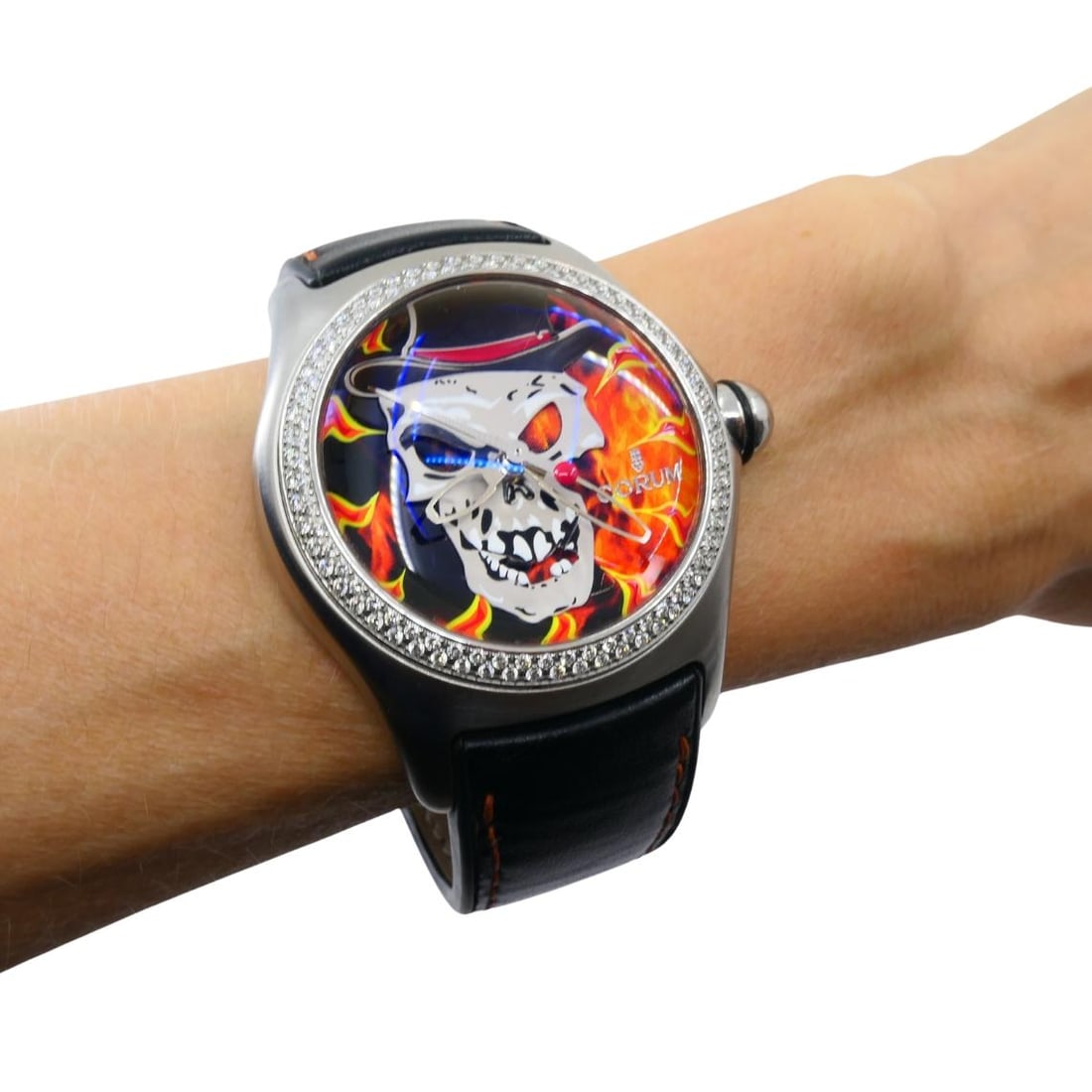 Corum Bubble Baron Samedi Watch Collectible Original Box - 8