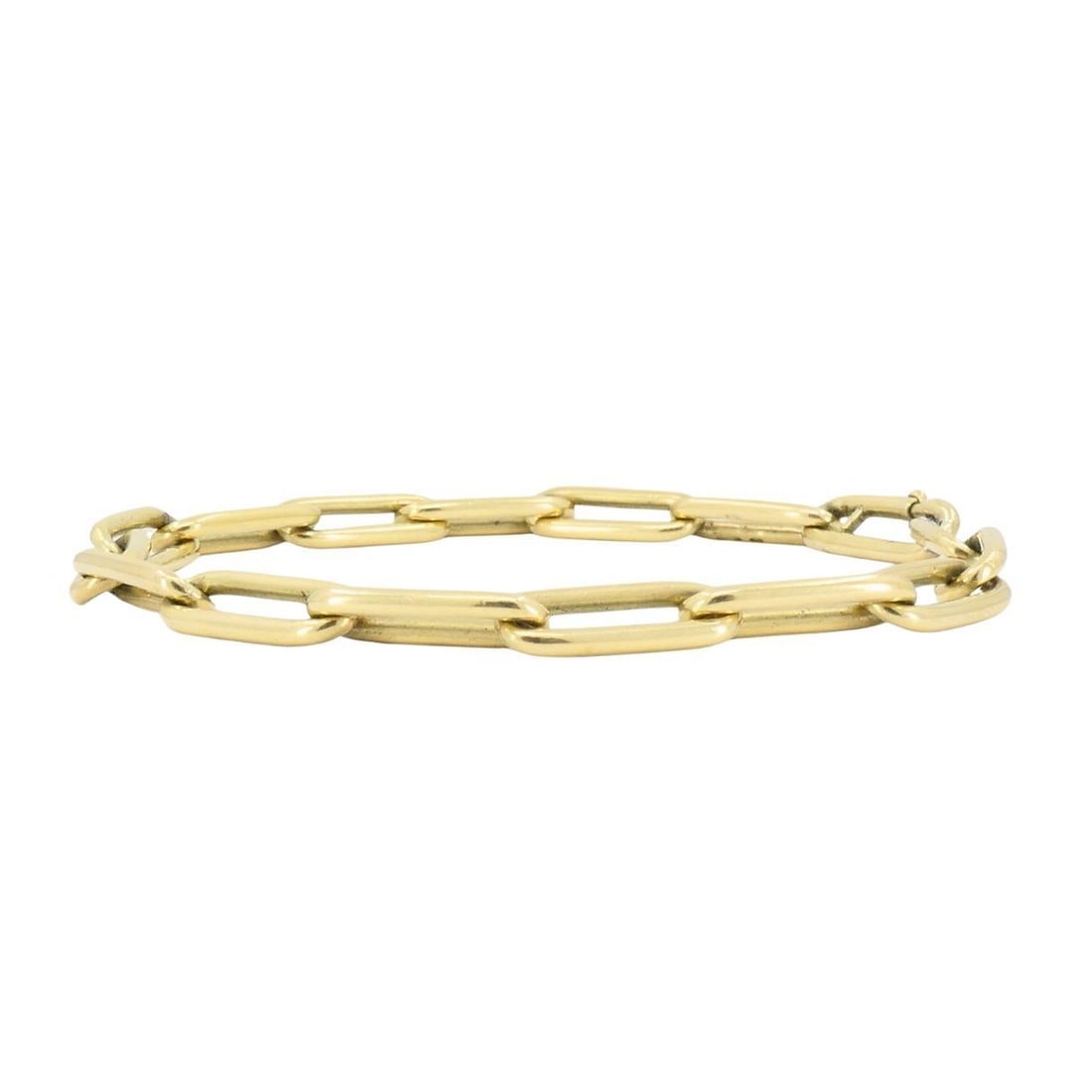 Vintage 14k Gold Paperclip Link Bracelet - 3