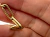 Vintage 14k Gold Paperclip Link Bracelet - 8
