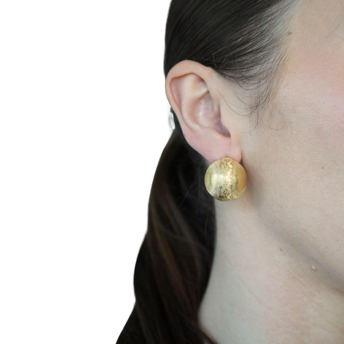 Vintage Buccellati 18k Gold Ball Earrings - 9